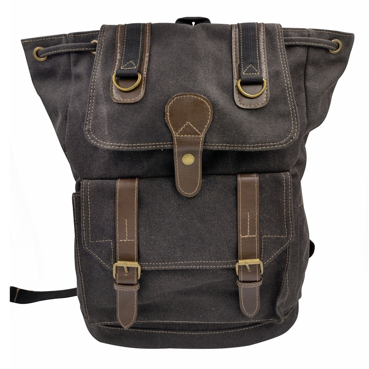 black canvas backpack for travel and school