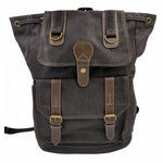 black canvas backpack for travel and school