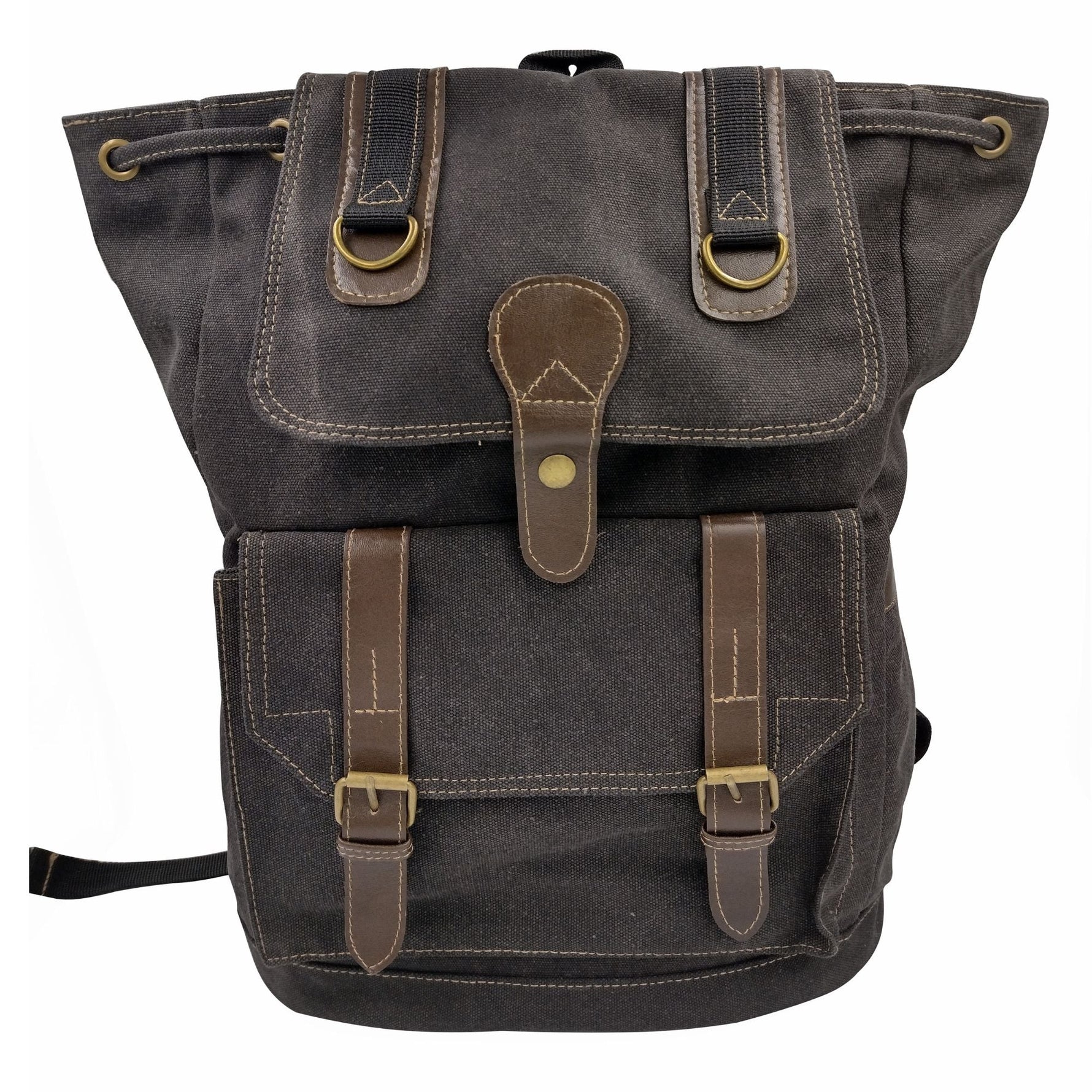 black canvas backpack for travel and school #solid