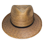 Artisan straw fedora for travel and summer 