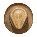 Handmade sun hat with leather 