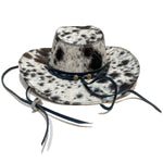 back view cowboy hat metal hat band decor 