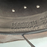 handmade in Mexico leather cowboy hat 