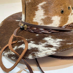 braided leather hat band 