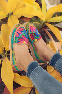 Flower Sown Loafers